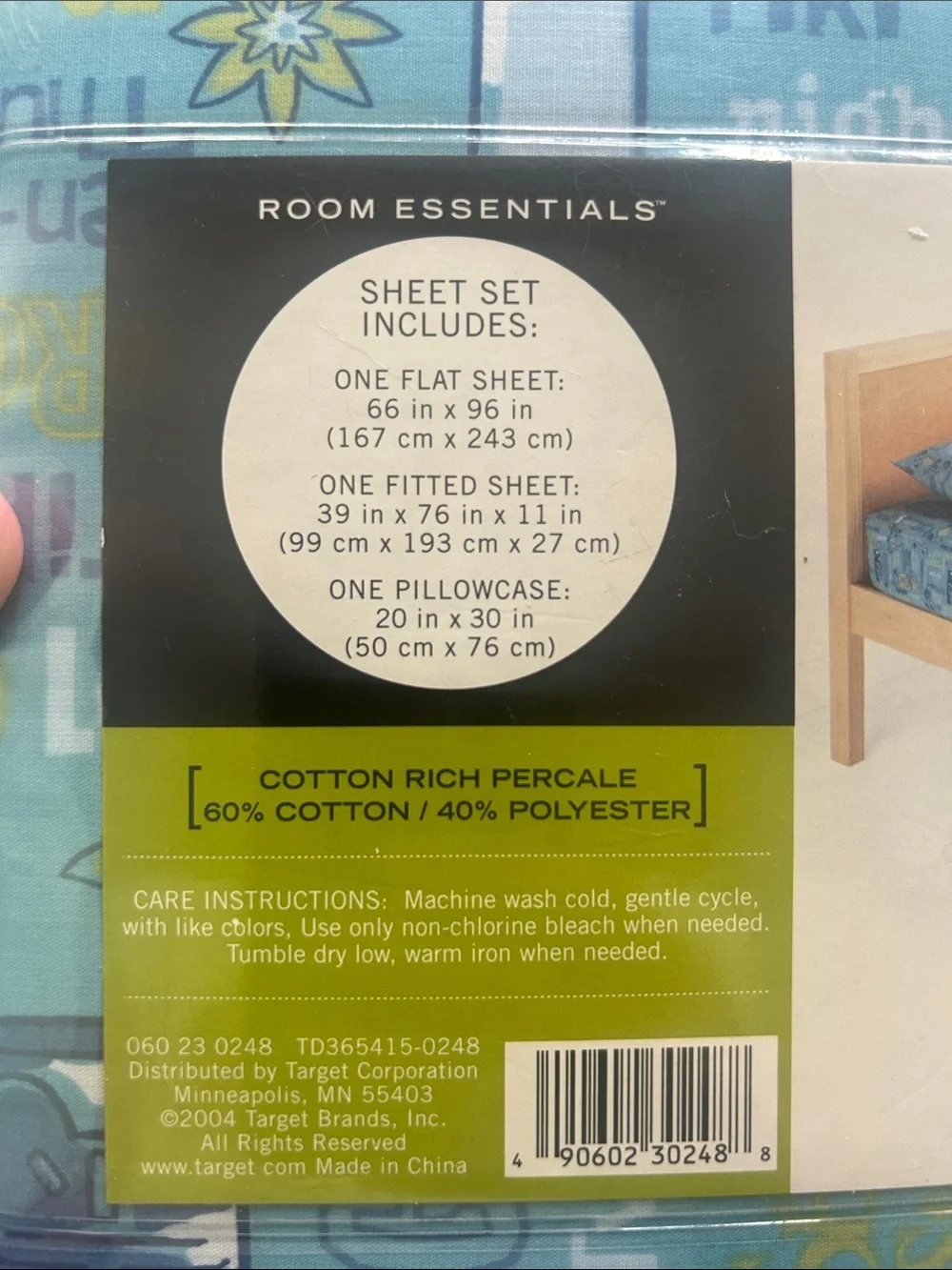 Room Essentials Y2K Tiki Time Twin Sheet Set
